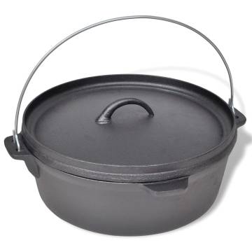 Durable 5.6L Dutch Oven with Accessories for Versatile Cooking