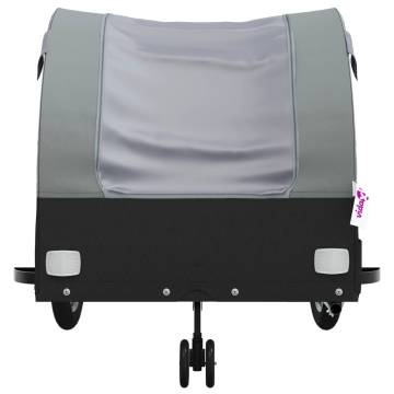 Bike Trailer Black and Grey - 45kg Iron - HipoMarket UK