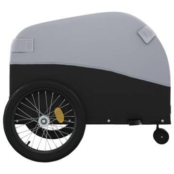 Bike Trailer Black and Grey - 45kg Iron - HipoMarket UK