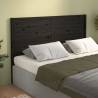 Stylish Black Pine Bed Headboard - 166x4x100 cm