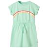 Kids' Dress with Drawstring Bright Green 116 Colour green Size 116 (5-6y) 