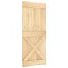 NARVIK Solid Wood Pine Door 90x210 cm - Hipomarket UK