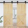 NARVIK Solid Wood Pine Door 90x210 cm - Hipomarket UK