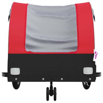 Durable Bike Trailer - Black and Red - 30 kg Capacity