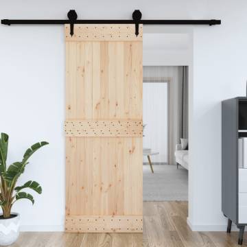 NARVIK Solid Wood Pine Door 85x210 cm - Durable & Stylish