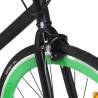 Fixed Gear Bike Black and Green 700c 51 cm | Hipo Market