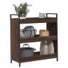 Stylish Brown Oak Kitchen Trolley - 70x30x82 cm