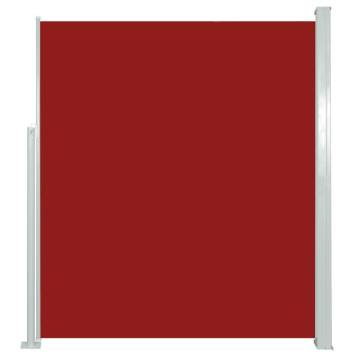 Patio Retractable Side Awning 160x500 cm - Red Privacy Screen