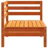 Garden Sofas Corner 2 pcs - Wax Brown Solid Wood Pine