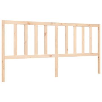 Solid Wood Super King Size Bed Frame with Headboard