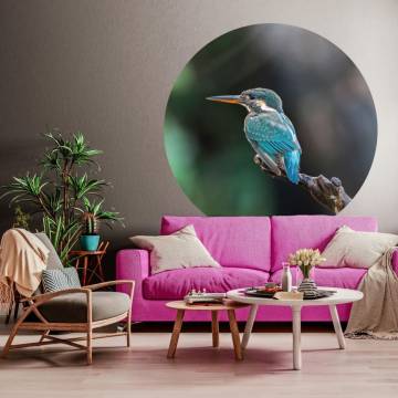 WallArt Circular Wallpaper - The Kingfisher | 142.5 cm