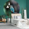 WallArt Circular Wallpaper - The Kingfisher | 142.5 cm