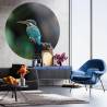 WallArt Circular Wallpaper - The Kingfisher | 142.5 cm