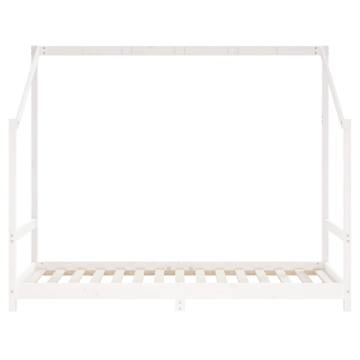 Kids Bed Frame White 90x190 cm Solid Wood Pine | HipoMarket