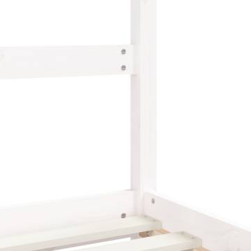 Kids Bed Frame White 90x190 cm Solid Wood Pine | HipoMarket