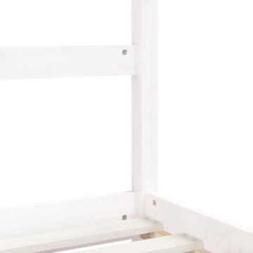 Kids Bed Frame White 90x200 cm Solid Pine - Safety & Style