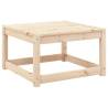 Garden Footstool with Cushions - Solid Pine Wood | HipoMarket