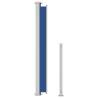 Patio Retractable Side Awning 220x500 cm - Stylish Blue Privacy