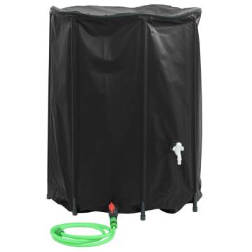 Foldable 750L Water Tank with Tap - Durable PVC Container