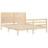 Solid Wood King Size Bed Frame with Headboard | HipoMarket