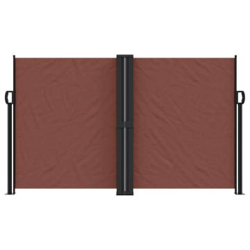 Retractable Side Awning Brown 140x1200 cm - Stylish Privacy Screen