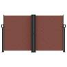 Retractable Side Awning Brown 140x1200 cm - Stylish Privacy Screen