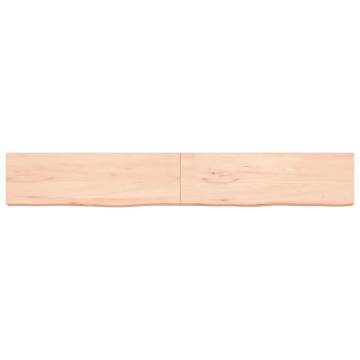 Wall Shelf 200x30x(2-6) cm Untreated Oak | Hipo Market