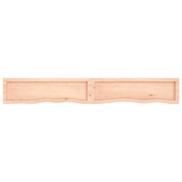 Wall Shelf 200x30x(2-6) cm Untreated Oak | Hipo Market