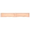 Wall Shelf 200x30x(2-6) cm Untreated Oak | Hipo Market