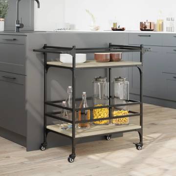 Kitchen Trolley Sonoma Oak - Stylish Storage Solution