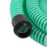 Suction Hose with Brass Connectors Green 1.1" 7m PVC - HipoMarket