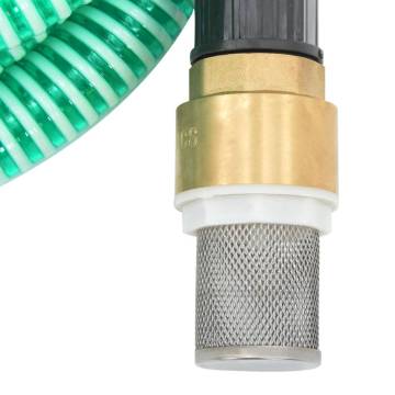 Suction Hose with Brass Connectors Green 1.1" 7m PVC - HipoMarket