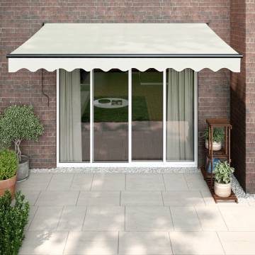 Retractable Awning Cream 3.5x2.5 m - Durable & Stylish