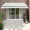 Retractable Awning Cream 3.5x2.5 m Fabric and Aluminium Colour cream Size 3.5 x 2.5 m Quantity in Package 1 