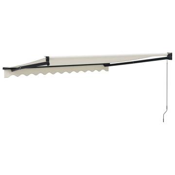 Retractable Awning Cream 3.5x2.5 m - Durable & Stylish