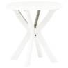 Bistro Table White Ø70 cm - Stylish Outdoor Dining