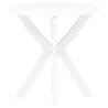 Bistro Table White Ø70 cm - Stylish Outdoor Dining