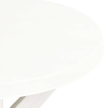 Bistro Table White Ø70 cm - Stylish Outdoor Dining