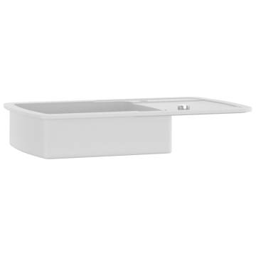 Granite Kitchen Sink Single Basin White - Durable & Stylish