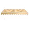 Retractable Yellow & White Awning 3x2.5m | Durable & Stylish