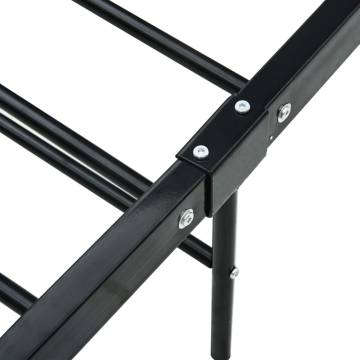 Black Metal Bed Frame 180x200 cm Super King - Hipomarket