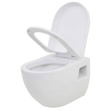 Wall-Hung Toilet with Concealed Cistern - Ceramic | HipoMarket