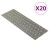 Perforated Plates 20 pcs 2 mm 300x100 mm Galvanised Steel Size 300 x 100 mm Quantity in Package 1 