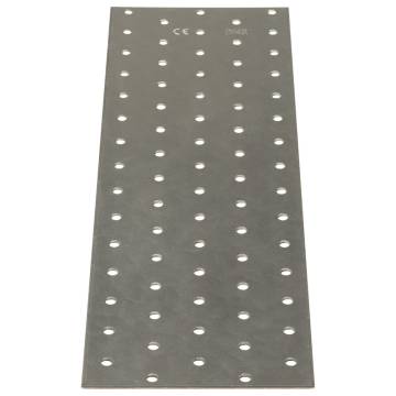 Perforated Plates 20 pcs | Galvanised Steel 300x100 mm