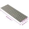 Perforated Plates 20 pcs | Galvanised Steel 300x100 mm