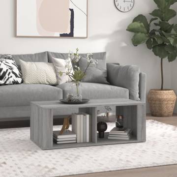 Coffee Table Grey Sonoma - 100x50x36 cm - Durable & Stylish