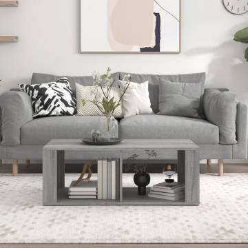 Coffee Table Grey Sonoma - 100x50x36 cm - Durable & Stylish