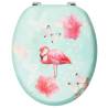 Flamingo Design WC Toilet Seats with Lid - 2 pcs MDF