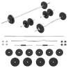 Barbell and Dumbbell Set 30 kg Weight 30 kg Model straight bar + curl bar + dumbbell bar Number of 1 