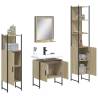 4 Piece Bathroom Cabinet Set in Sonoma Oak - Stylish Storage